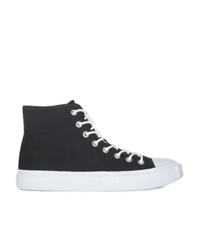 Acne Studios Contrasting Toe-cap Lace-up Sneakers In White