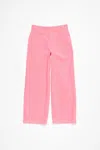 Acne Studios Pink Wide-leg Trousers In Tango Pink