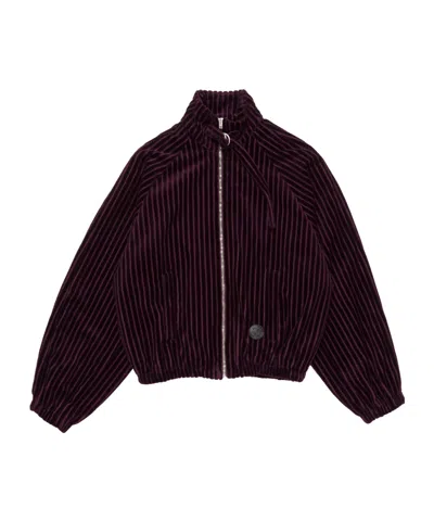 Acne Studios Corduroy Jacket In Burgundy