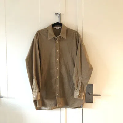 Pre-owned Acne Studios Corduroy Overshirt In Brown