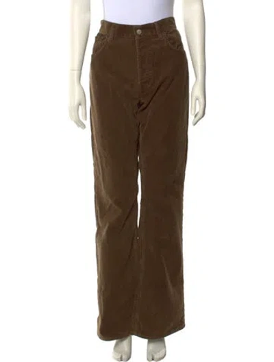 Pre-owned Acne Studios Corduroy Wide Leg Pants W/ Tags In Brown
