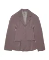 Acne Studios Corset-style Blazer In Gray