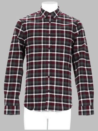 Acne Studios Cotton A Quadri Shirt For Men In Multicolour