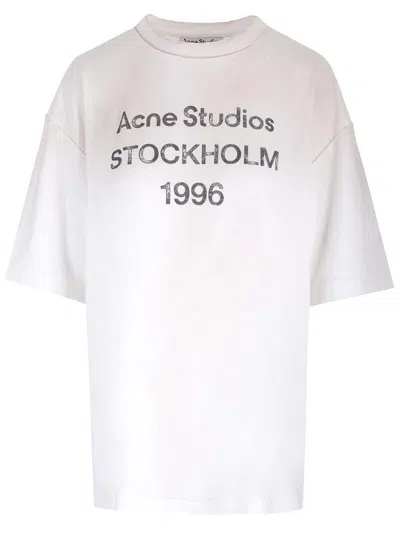 Acne Studios Cotton And Hemp T-shirt White