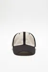 Acne Studios Two-tone Baseball Cap In Black,white