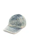 Acne Studios Blue Denim Classic Baseball Hat In Blue