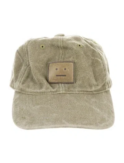Pre-owned Acne Studios Cotton Baseball Cap In Green