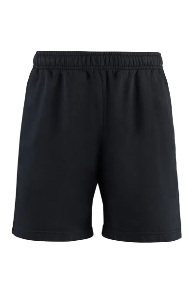 Acne Studios Cotton Bermuda Shorts In Black
