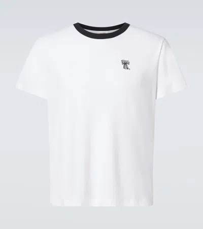 Acne Studios Cotton-blend Jersey T-shirt In White