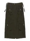 Acne Studios Women's 100% Cotton Skirt In Green