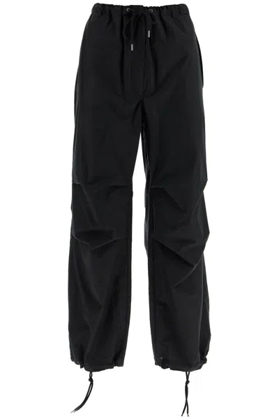 Acne Studios Cotton Blend Parachute Pants For Men In Black