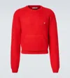 Acne Studios Cotton-blend Sweater In Red