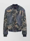 Acne Studios Graphic Print Denim Bomber Jacket