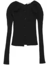 Acne Studios Cotton Cardigan In Black