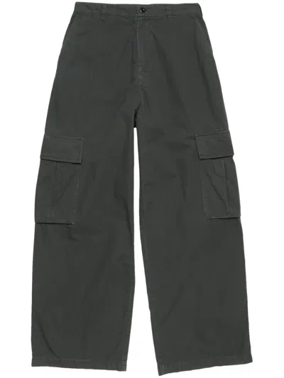 Acne Studios Cotton Cargo Pants In Black