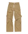 Acne Studios Mid-rise Cargo Pants In Green