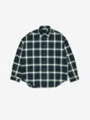 Acne Studios Checked Pattern Button-down Shirt In Green