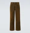Acne Studios Cotton Corduroy Wide-leg Pants In Brown
