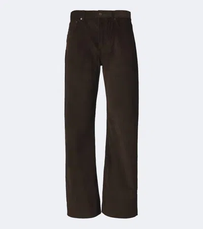 Acne Studios Cotton Corduroy Wide-leg Pants In Brown