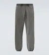 Acne Studios Logo Cotton Unisex Sweatpants With Elasticated Waistband In Black