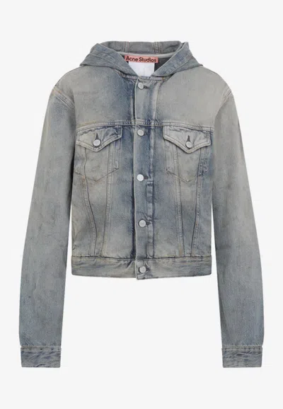 Acne Studios Cotton Jacket In Blue