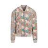 Acne Studios Beige Camouflage Print Bomber Jacket For Men