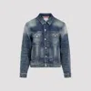 Acne Studios Blue Cotton Jacket In Mid Blue