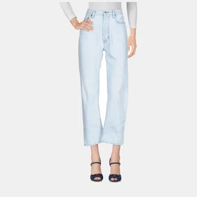 Pre-owned Acne Studios Cotton Jeans 24w-30l In Blue