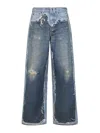 Acne Studios Trompe L Oeil 1981 Jeans In Blue