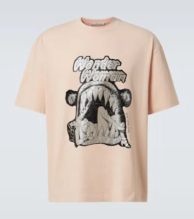 Acne Studios Cotton Jersey T-shirt In Acu Rose Pink