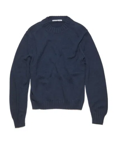 Acne Studios Cotton-knit Jumper In Black