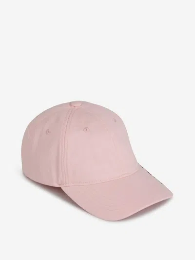 Acne Studios Cotton Logo Cap In Light Pink