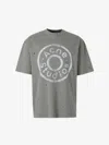 Acne Studios Cotton Logo T-shirt In Gray