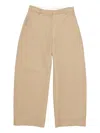 Acne Studios Cotton Palazzo Trousers In Neutral