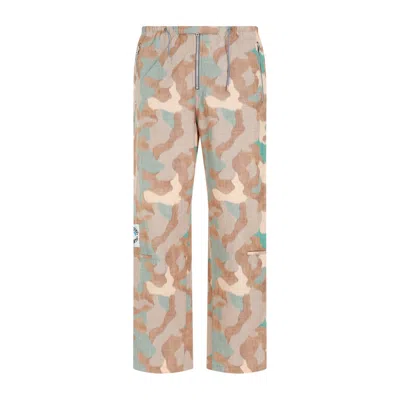 Acne Studios Camouflage Logo-patch Cargo Pants In Multicolour