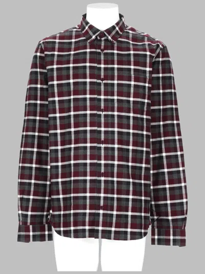 Acne Studios Cotton Quadri Shirt For Men In Multicolour