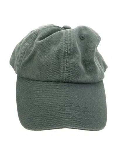 Pre-owned Acne Studios Cotton Rib Baseball Hat In Green