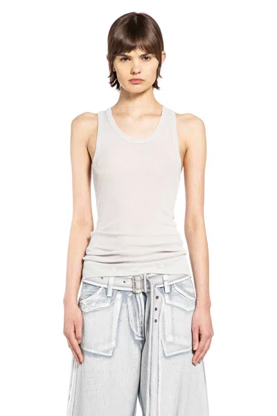 Acne Studios Cotton Rib Tank Top In Gray