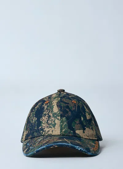 Acne Studios Cotton Ripstop Baseball Cap In Brown