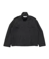 Acne Studios Cotton Satin Blouson Jacket In Black