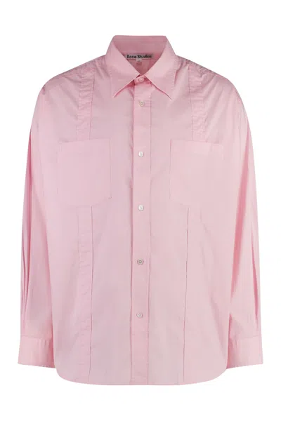 Acne Studios Cotton Shirt In Pink