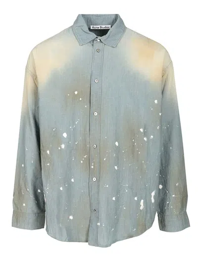 Acne Studios Cotton Shirt Shirts Blue