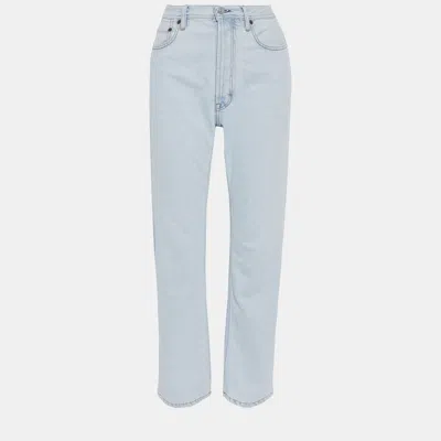 Pre-owned Acne Studios Cotton Straight Leg Jeans 25w-34l In Blue