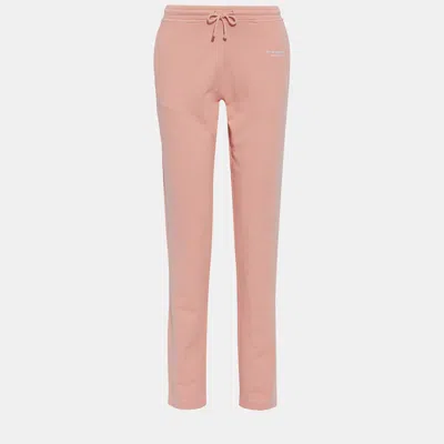 Pre-owned Acne Studios Cotton Straight Leg Trousers S In Pink