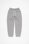 Acne Studios Cotton Sweatpants In Light Grey Melange