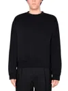 Acne Studios Black Crewneck Sweatshirt In Black