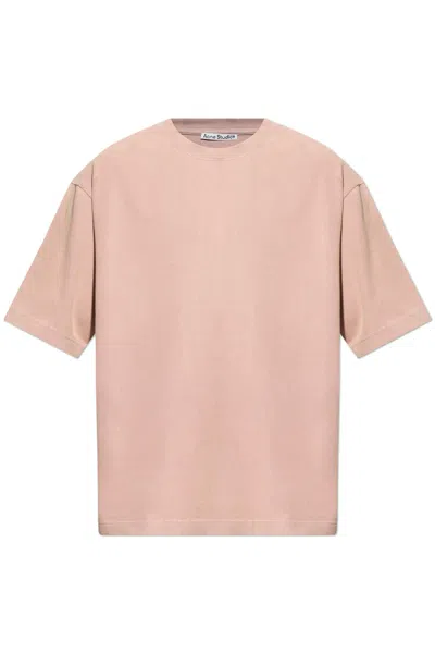 Acne Studios Cotton T-shirt In Pink