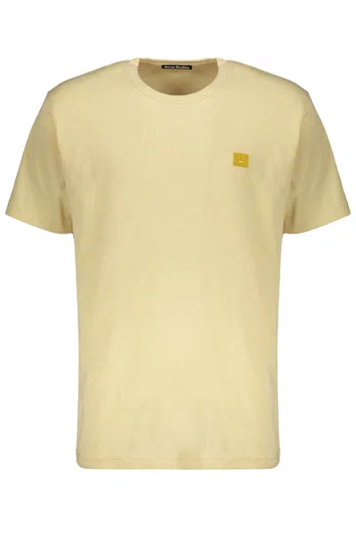Acne Studios Cotton T-shirt In Mustard