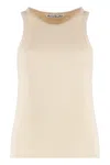 Acne Studios Top Débardeur En Coton In Neutral