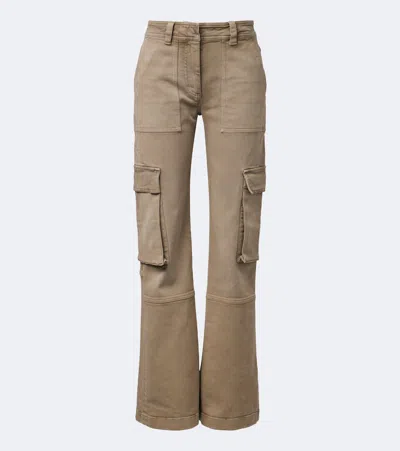 Acne Studios Cotton Twill Cargo Pants In Brown